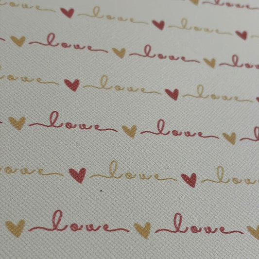 112 leatherette love hearts