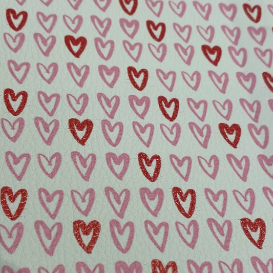 110 leatherette valentine hearts
