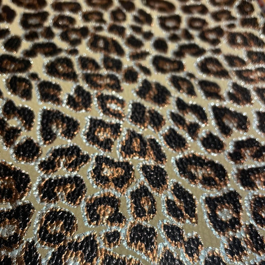 106 leatherette leopard print