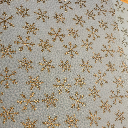 59 Christmas leatherette snowflakes