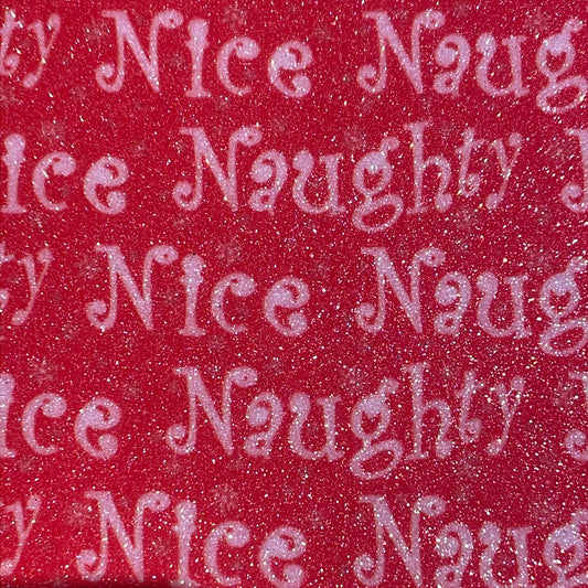 63 fine glitter Christmas naughty nice