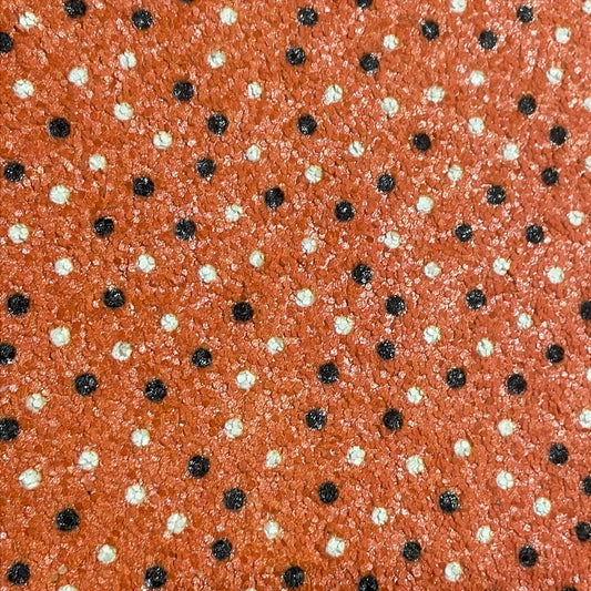 30 Chunky glitter orange with spots