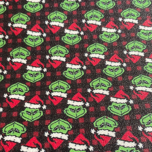 210 character Christmas grinch fine glitter
