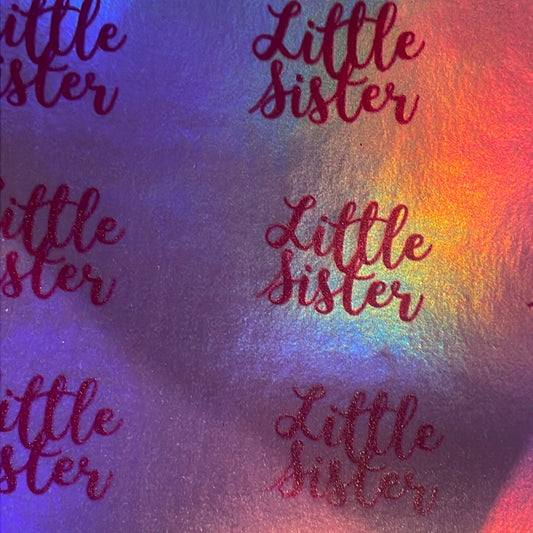 107 Leatherette little  sister metallic