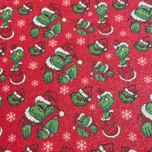 223 character Christmas grinch fine glitter