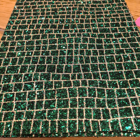 70 Chunky Christmas glitter green and gold