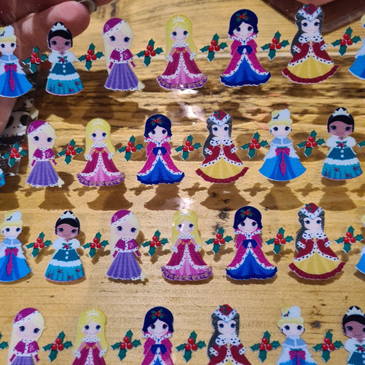 142 character Transparent/jelly Christmas princess
