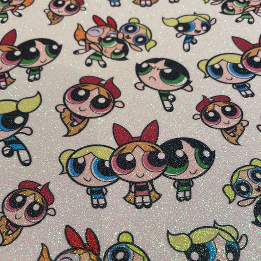 67 character power puff girls fine glitter