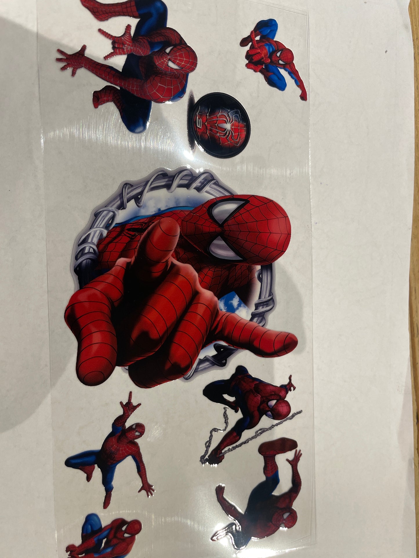 119 UVDTF WRAPS spider man