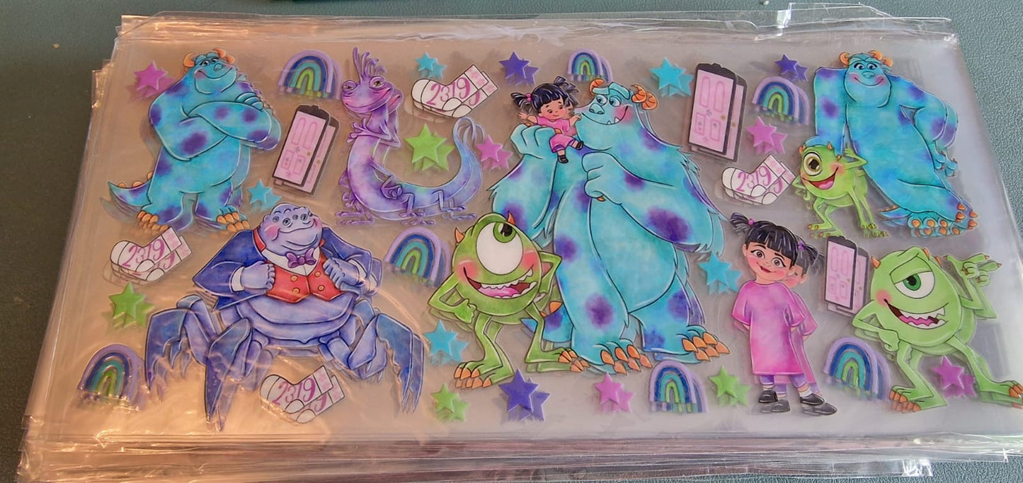 103 UVDTF WRAP MONSTERS INC