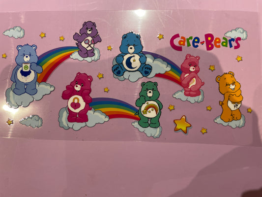 86 UVDTF WRAPS care bear