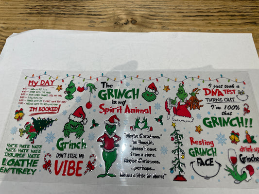 114 UVDTF WRAPS grinch