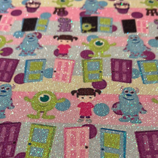 107 character monsters inc fine glitter