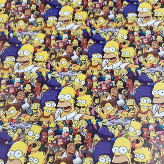 102 character simpsons leatherette