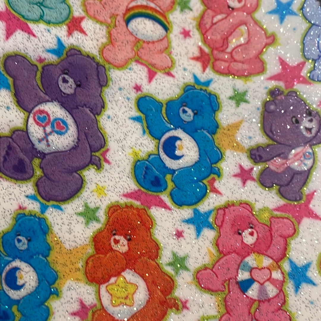 88 Character jelly glitter leatherette care bear