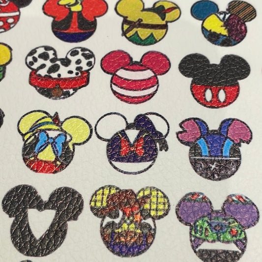 150 character mouse heads leatherette