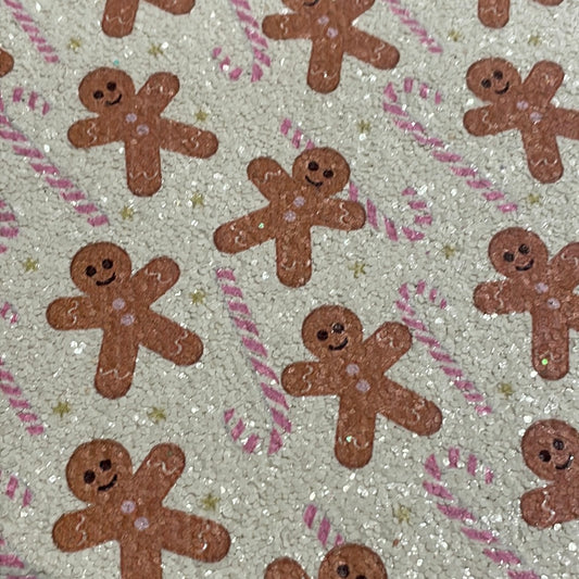 35 Chunky glitter gingerbread man