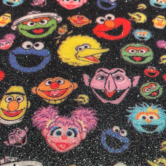 153 character Sesame Street fine glitter