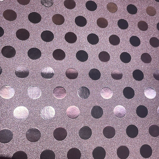 26 Leatherette pink spots