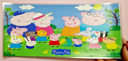 20 UVDTF wrap - peppa pig & family