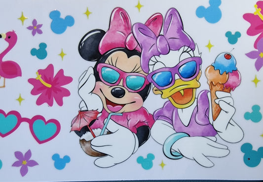 22 UVDTF wrap - Minnie and Daisy summer