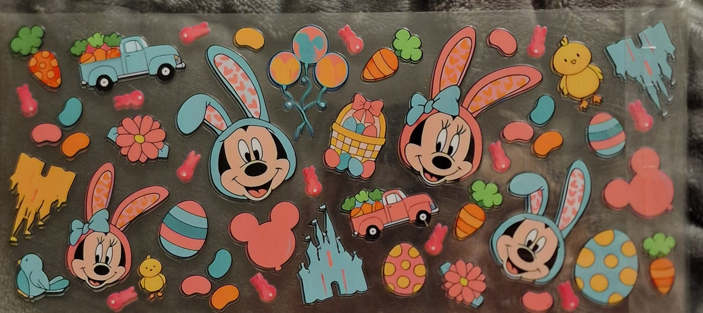 91 UVDTF wrap - mickey and minnie easter