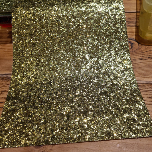 24 Chunky glitter forest green