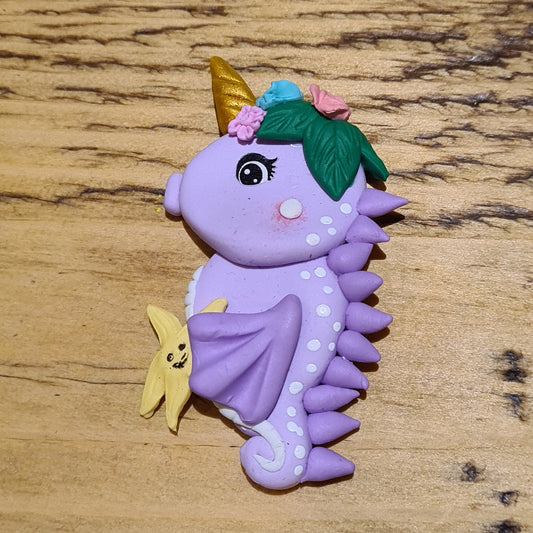 7 clay seahorse