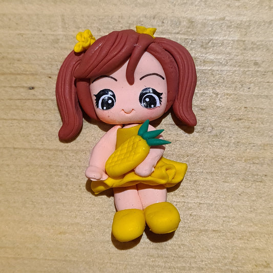 65 clay pineapple girl