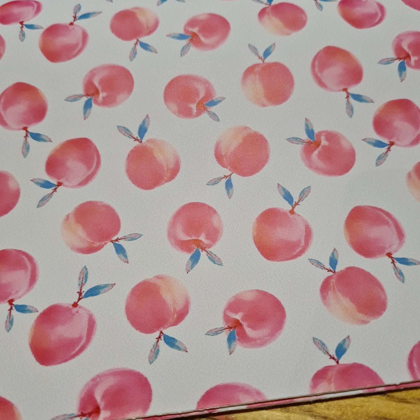 42 Leatherette fruit peaches