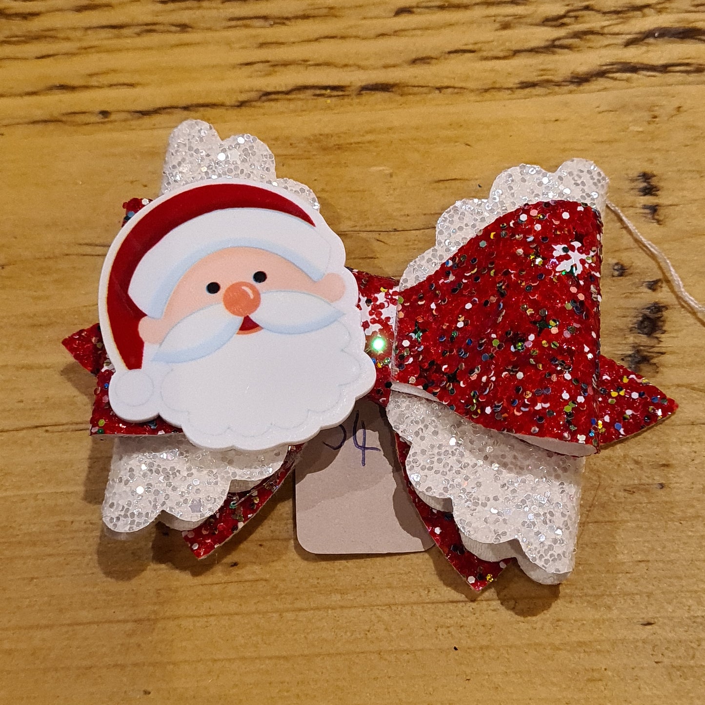 54 - Bow on clip santa