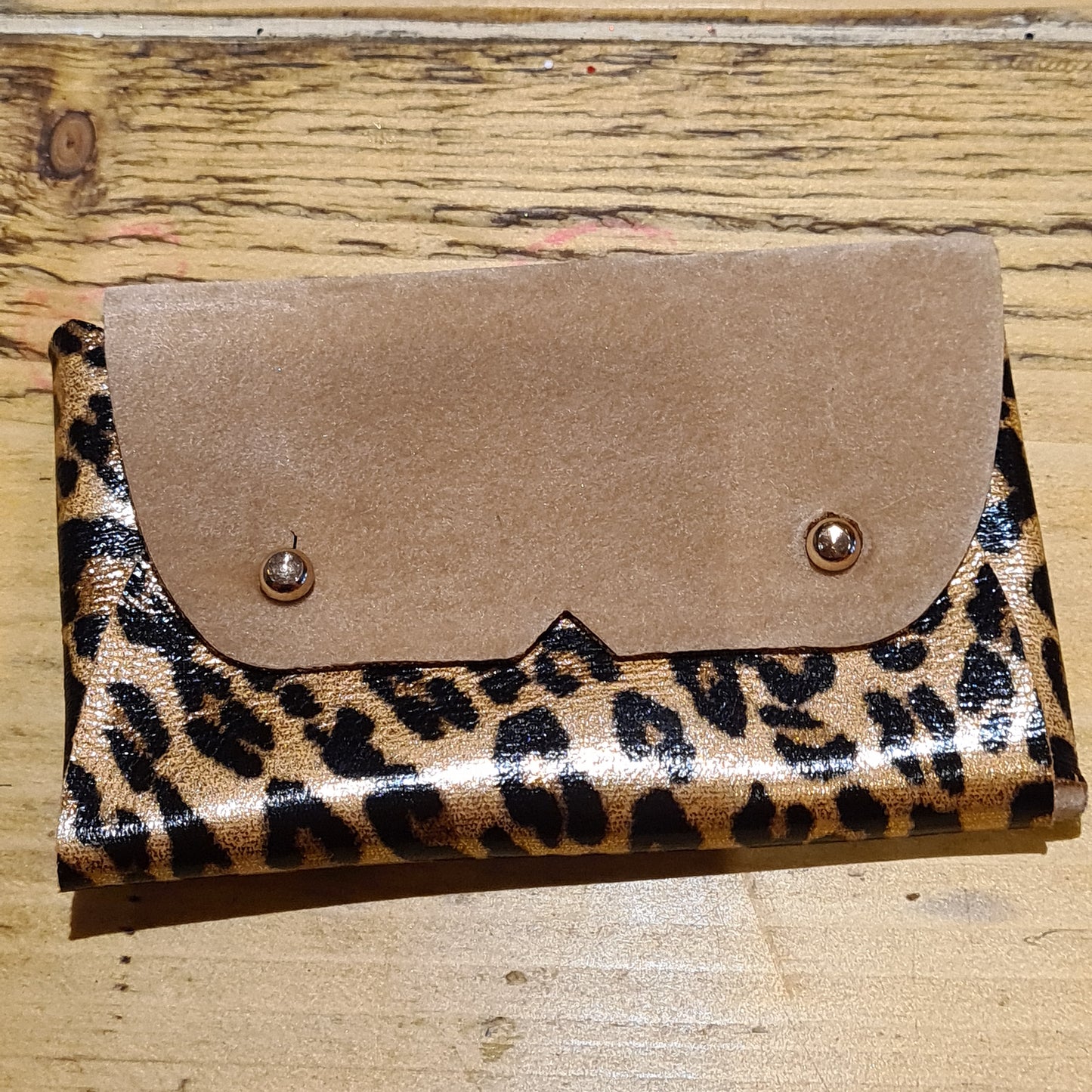 27 Purse leopard and velvet