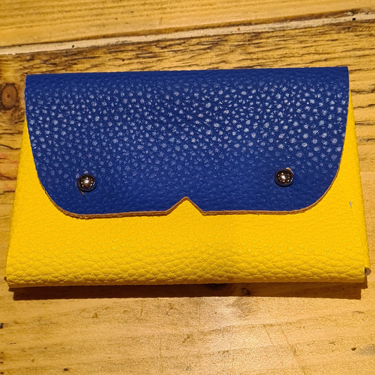 36 Purse blue yellow