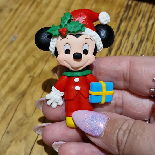 107 clay christmas mickey