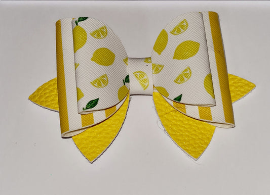 3 - Bow on clip Lemon