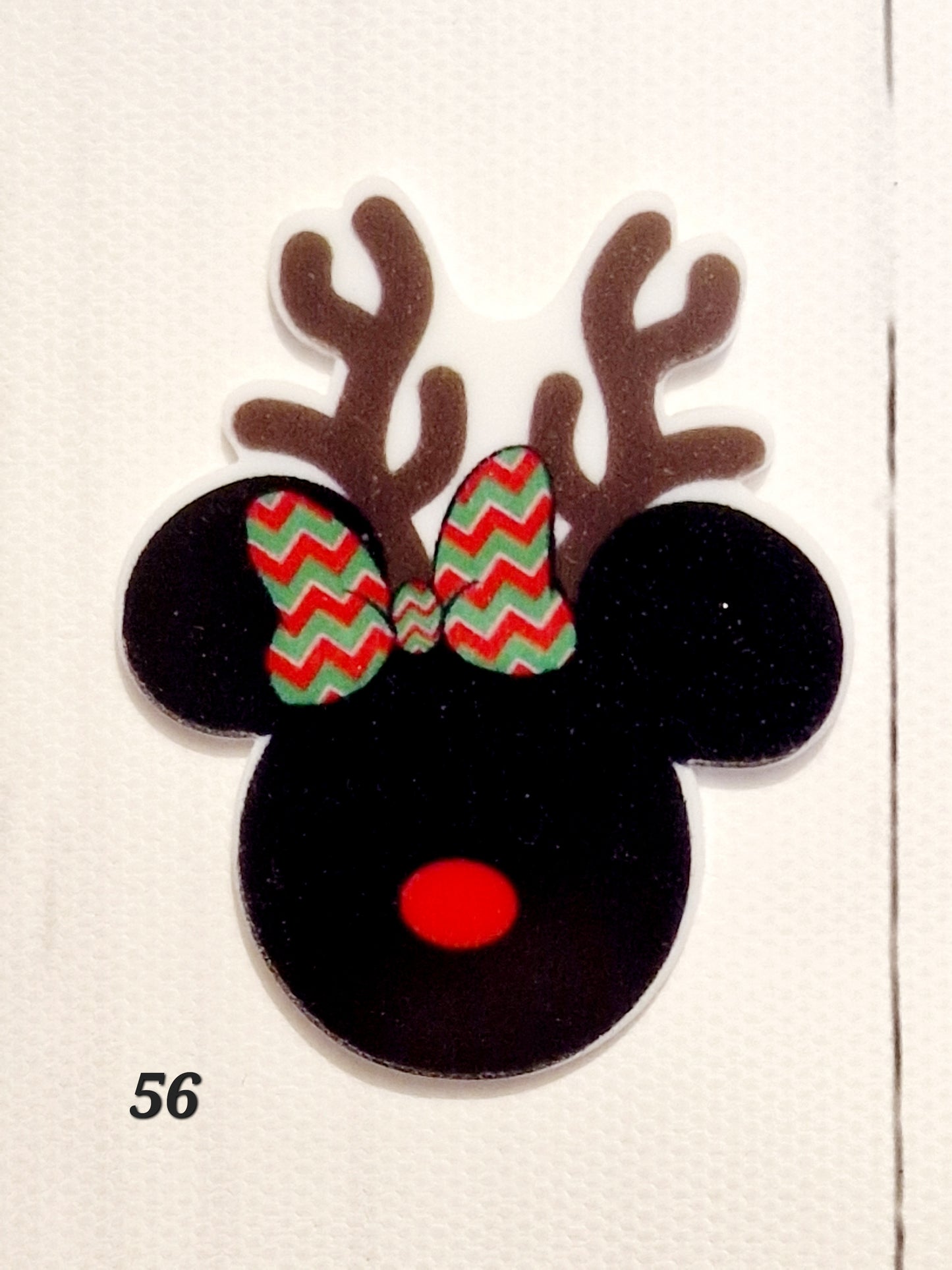 280 embellishment minnie reindeer christmas