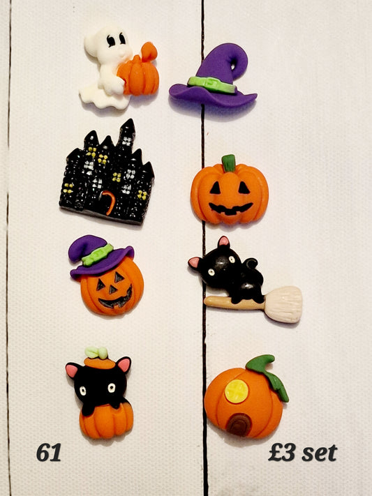 113 Embellishment halloween set