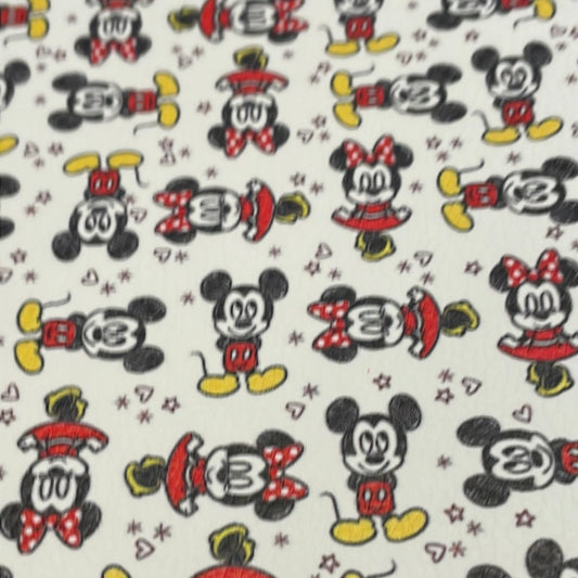 11 character  Minnie Mickey leatherette