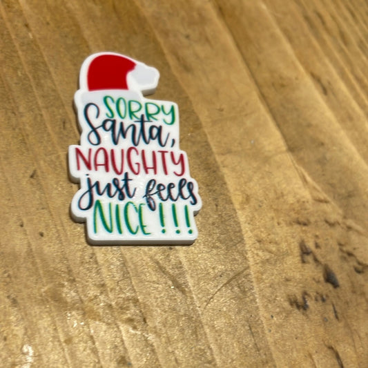 206 embellishment  Santa naughty feels nice