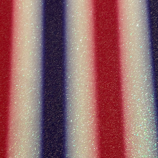 9 fine glitter red white and blue stripes