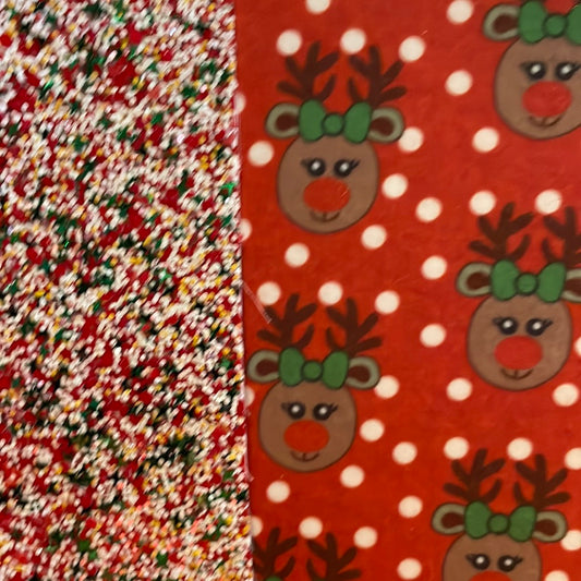 72 Christmas double sided reindeer