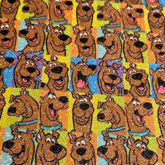 19 character Scooby  doo fine glitter