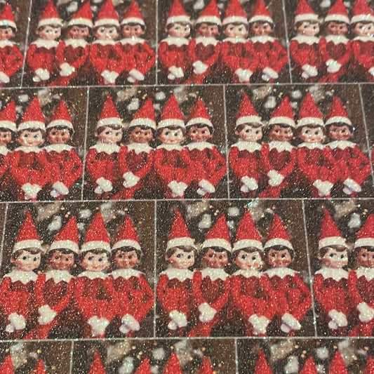 129 character Christmas elf fine glitter